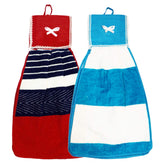 Kuber Industries Hanging Cotton 2 Pieces Cotton Washbasin Napkin/Hand Towel for Kitchen and Bathroom (Multi)